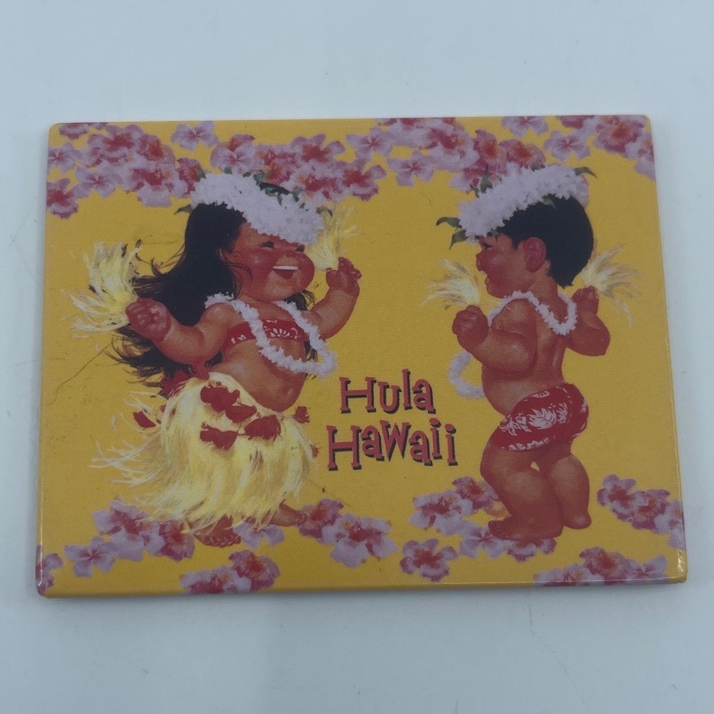 Hawaiian Kids Hula Dancer Magnet‎ 2006 The Islander Group Made in USA 3x2.5"